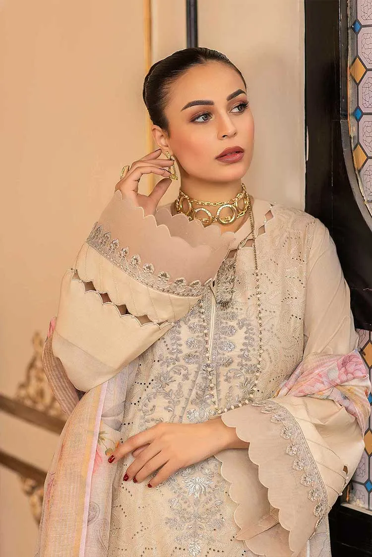 02 Creamy Life Anaya Luxury Lawn Collection