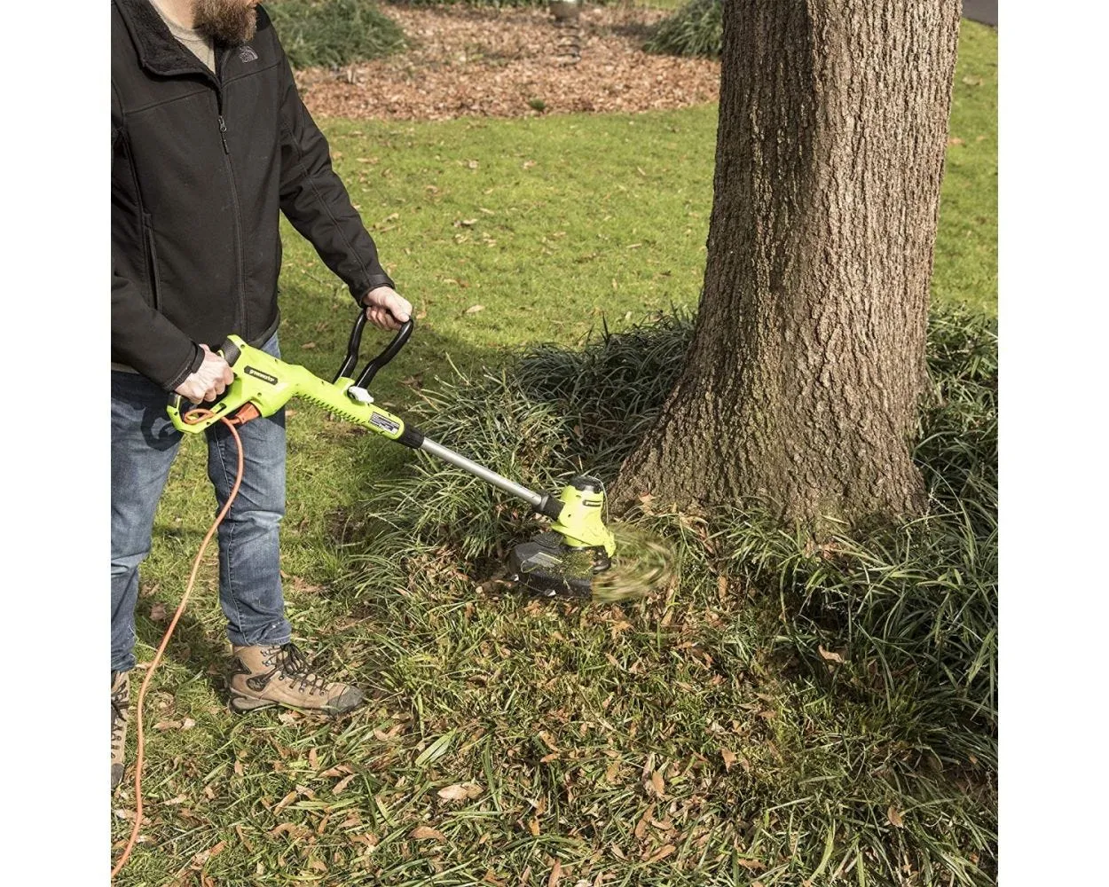 16" Corded Push Lawn Mower, 9 Amp Axial Leaf Blower & 14" String Trimmer Combo Kit