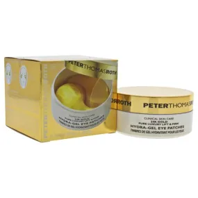 24K Gold Pure Luxury Lift & Firm Hydra-Gel Eye Patches by Peter Thomas Roth for Women - 60 Pc Patches   Spatula Eye Patches