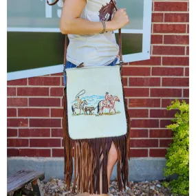 American Darling Cowhide Roper Crossbody