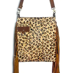 American Darling Leopard Fringe Purse