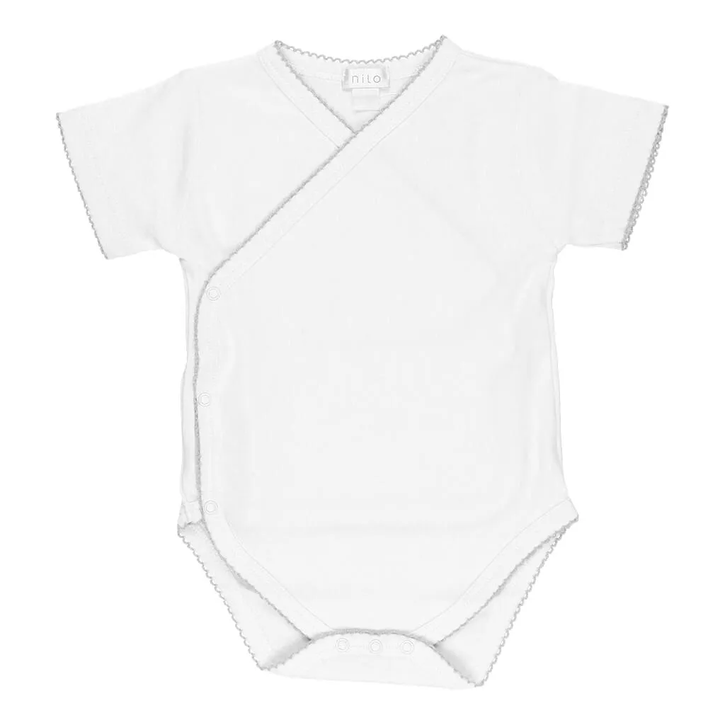 Basic Short Sleeve Cross Bodysuit