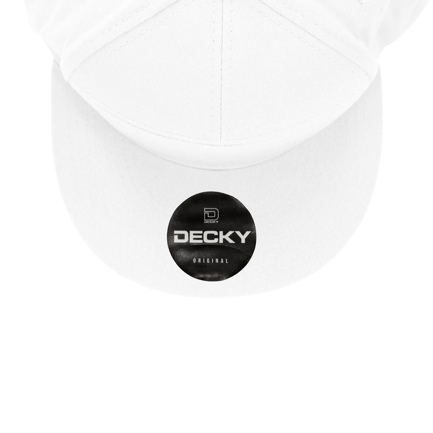 Decky 1098 7 Panel Flat Bill Hat, Snapback, 7 Panel High Profile Structured Cap