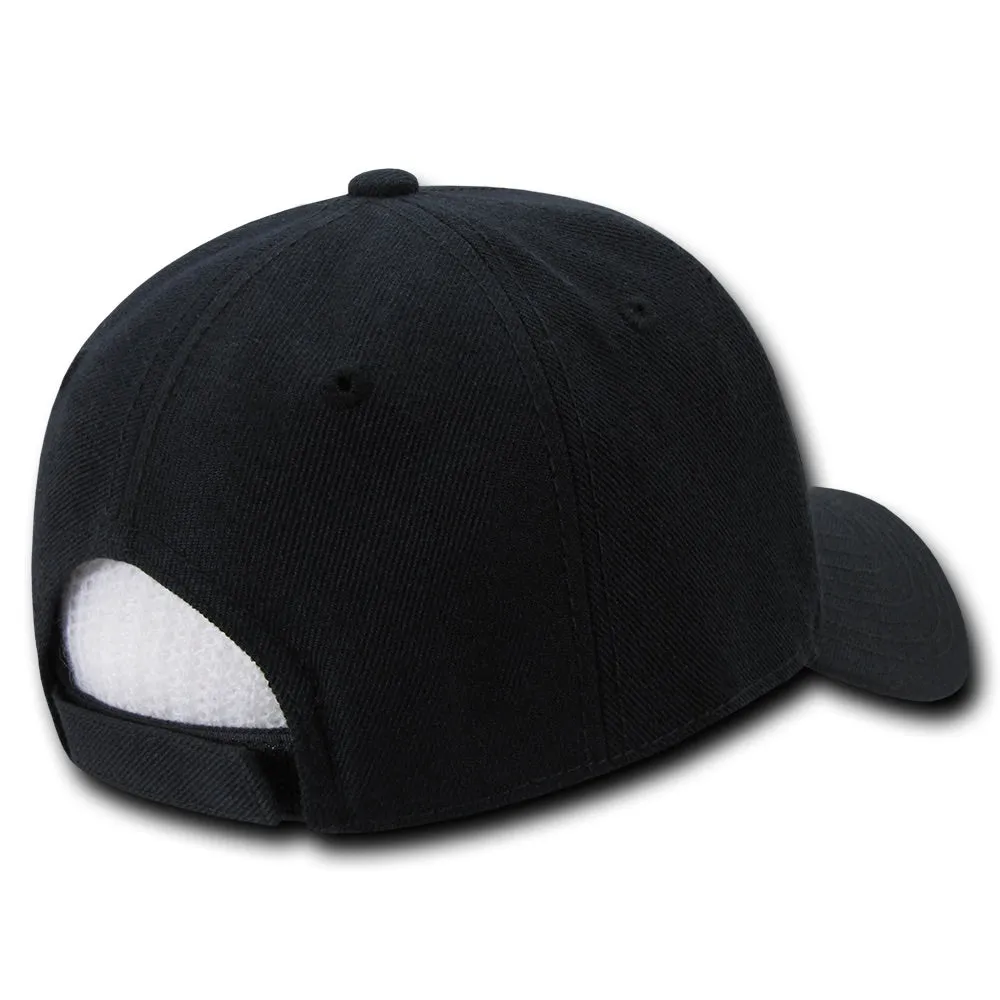 Decky 206 - 6 Panel Low Profile Structured Cap, Baseball Hat