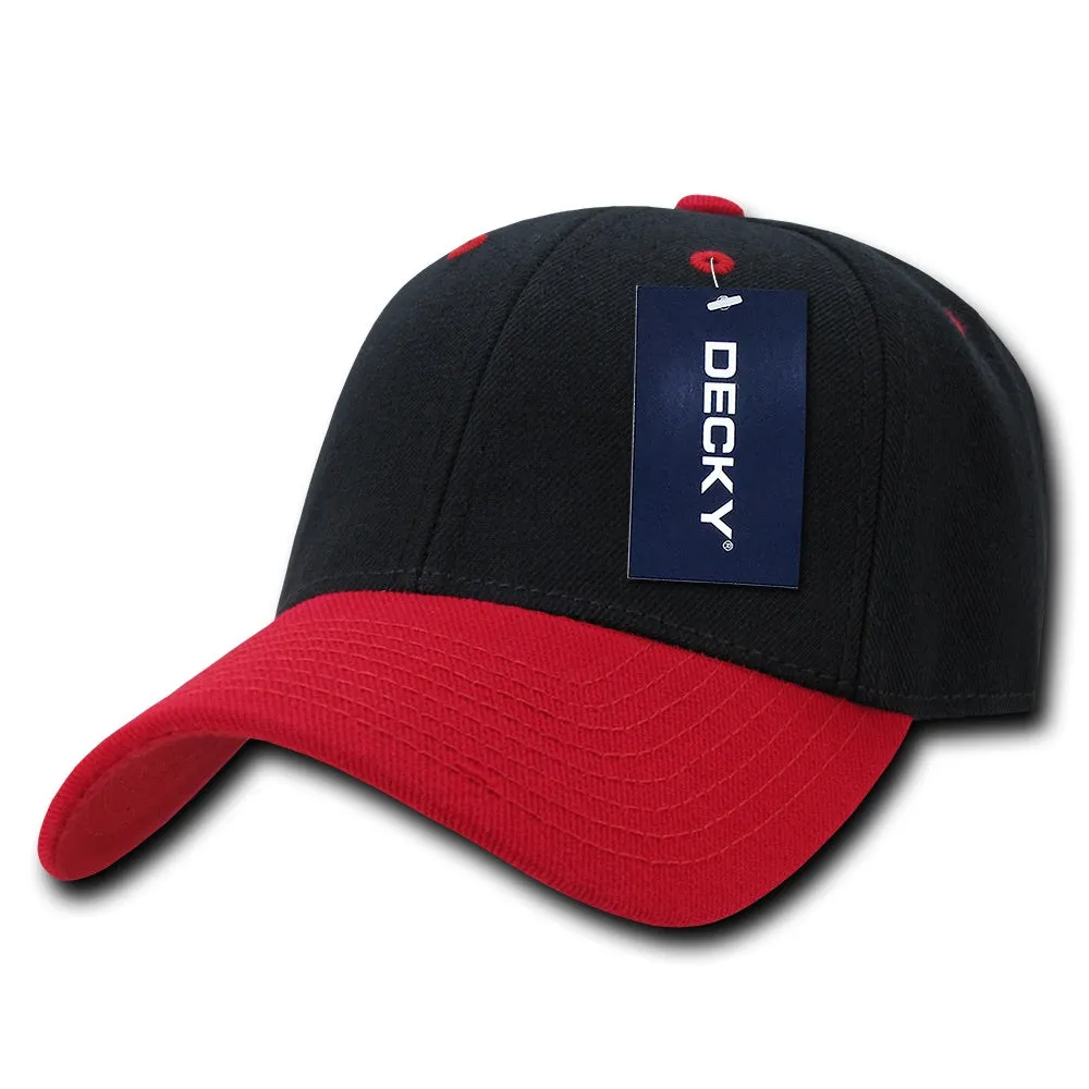 Decky 206 - 6 Panel Low Profile Structured Cap, Baseball Hat