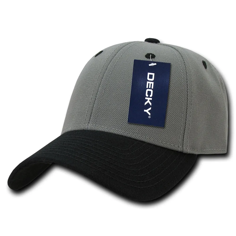 Decky 206 - 6 Panel Low Profile Structured Cap, Baseball Hat