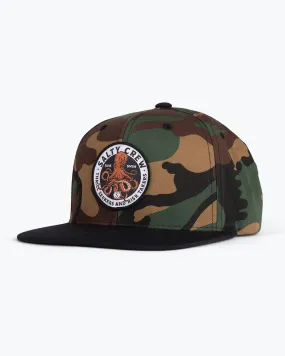 Deep Reach Camo/Black 6 Panel