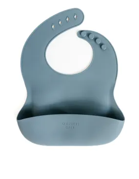 Denim Silicone Bib