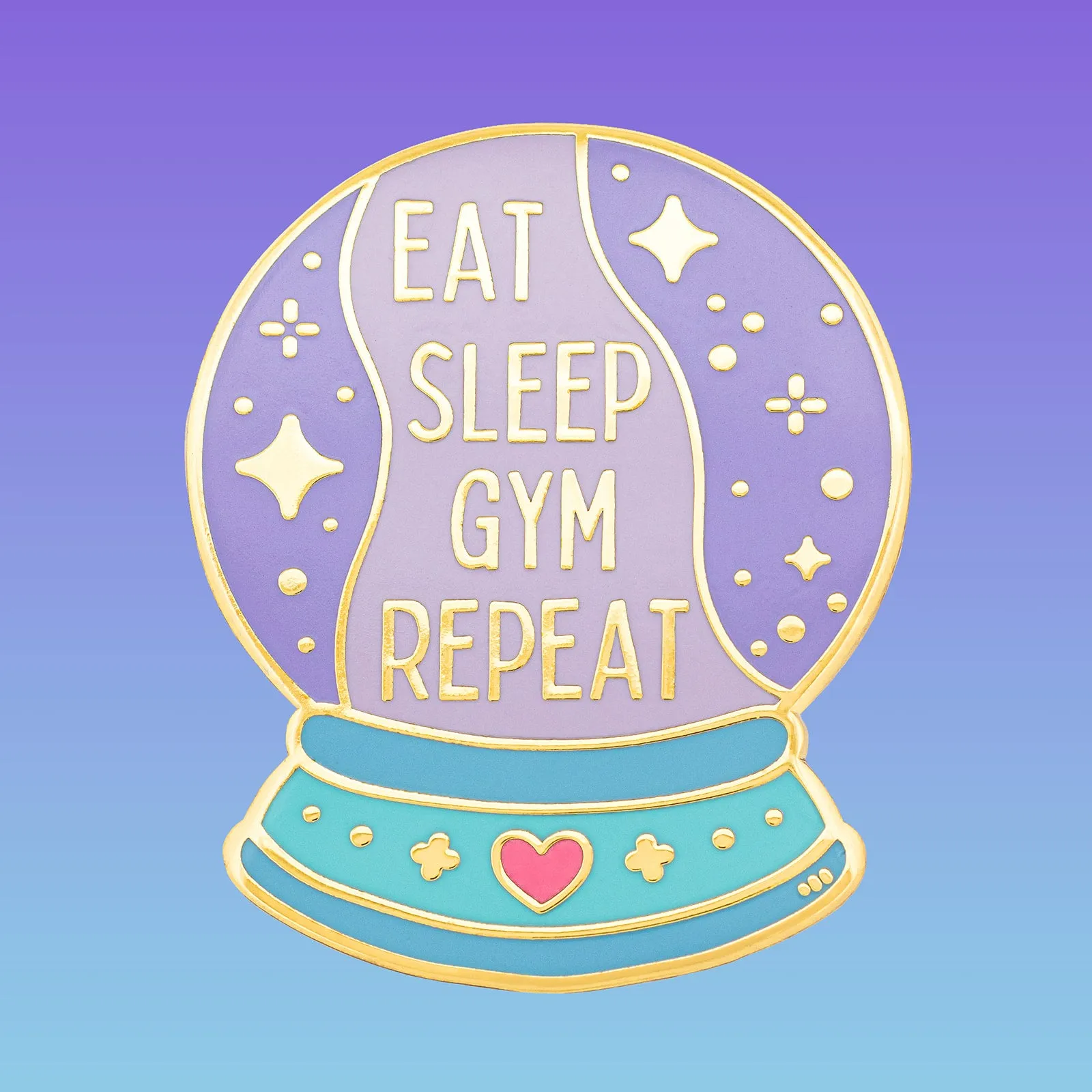 Eat Sleep Gym Repeat Pin