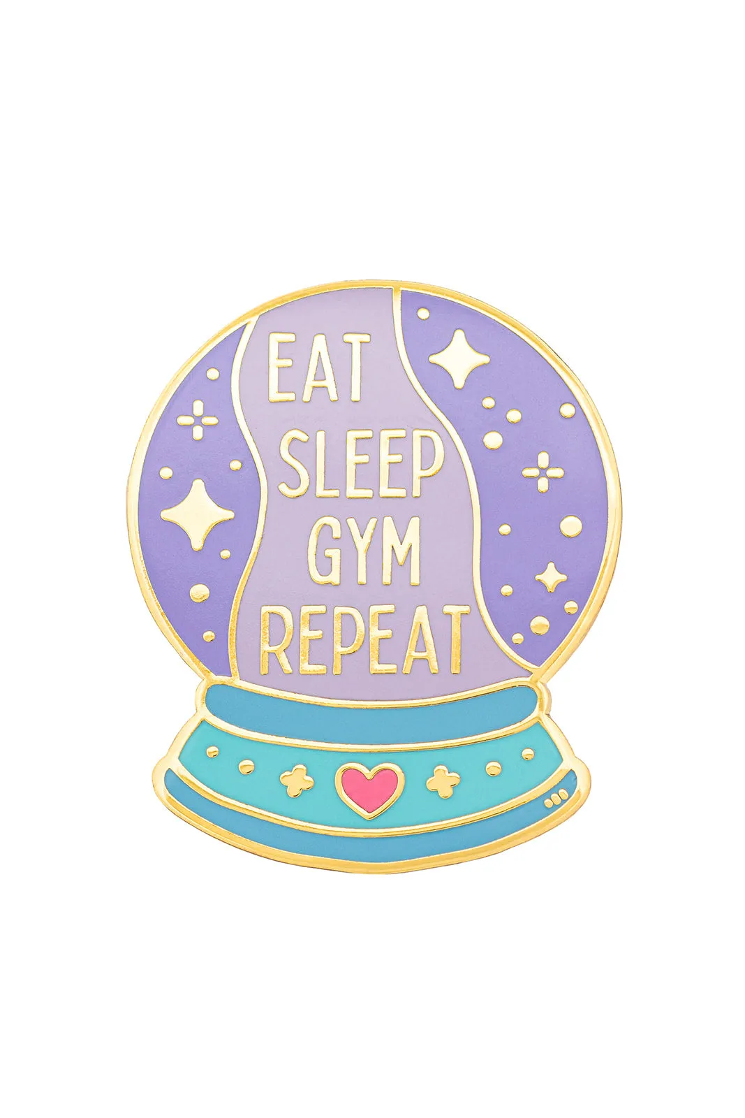 Eat Sleep Gym Repeat Pin