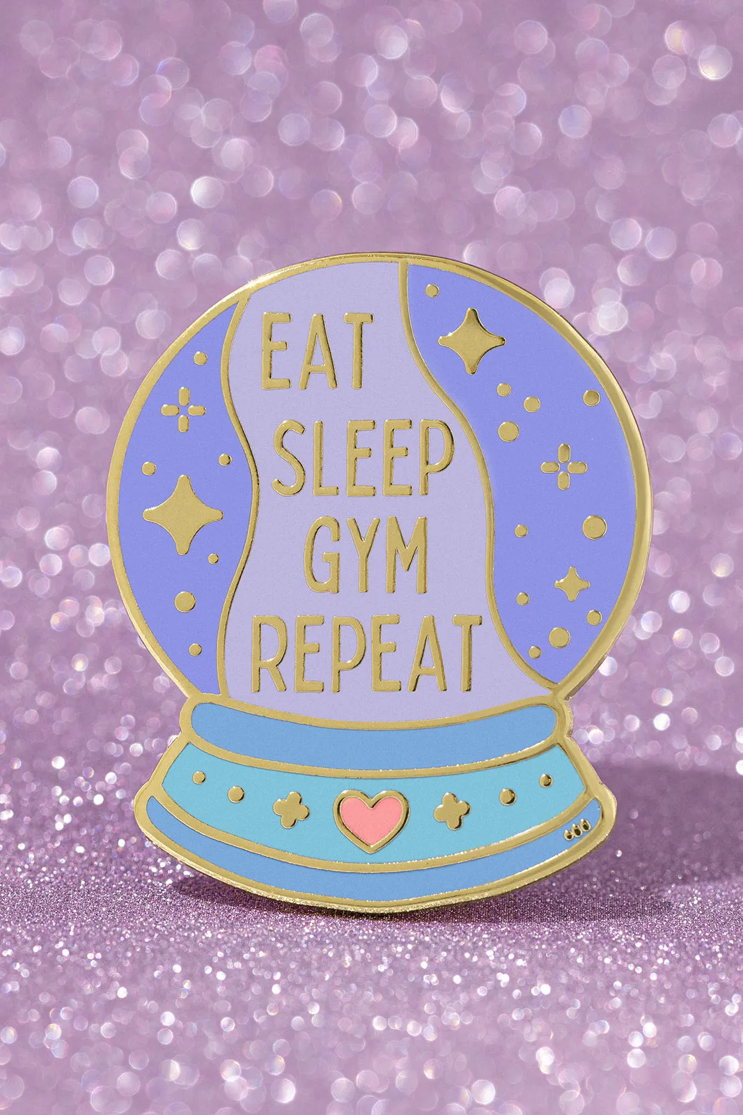 Eat Sleep Gym Repeat Pin