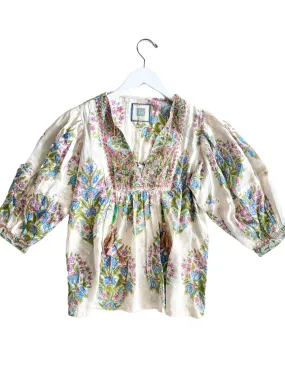 Floral Bouquet 3/4 Sleeve Katie Top