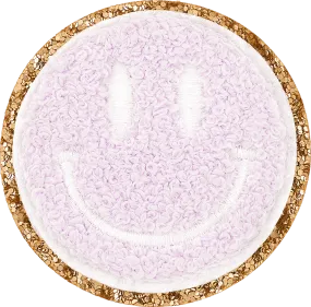 Glitter Smiley Face Patch