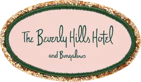 Glitter Varsity The Beverly Hills Hotel Logo Patch