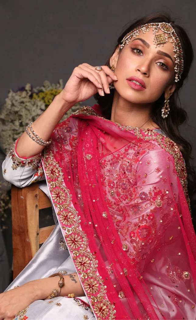 Handwork Embroidered Taffeta Luxury Lehenga Choli | SHAHIZAIB | L201919