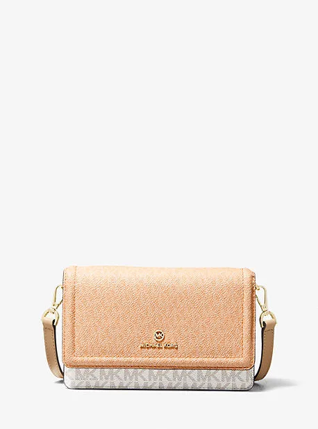 Jet Set Small Two-Tone Logo Smartphone Crossbody Bag