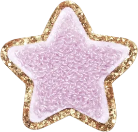 Lilac Glitter Varsity Star Patch