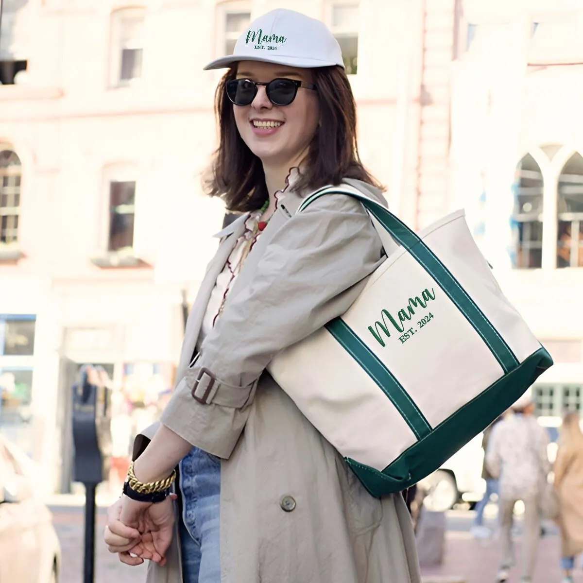 Mama Twin Pack: Embroidered Hat & Tote Bag