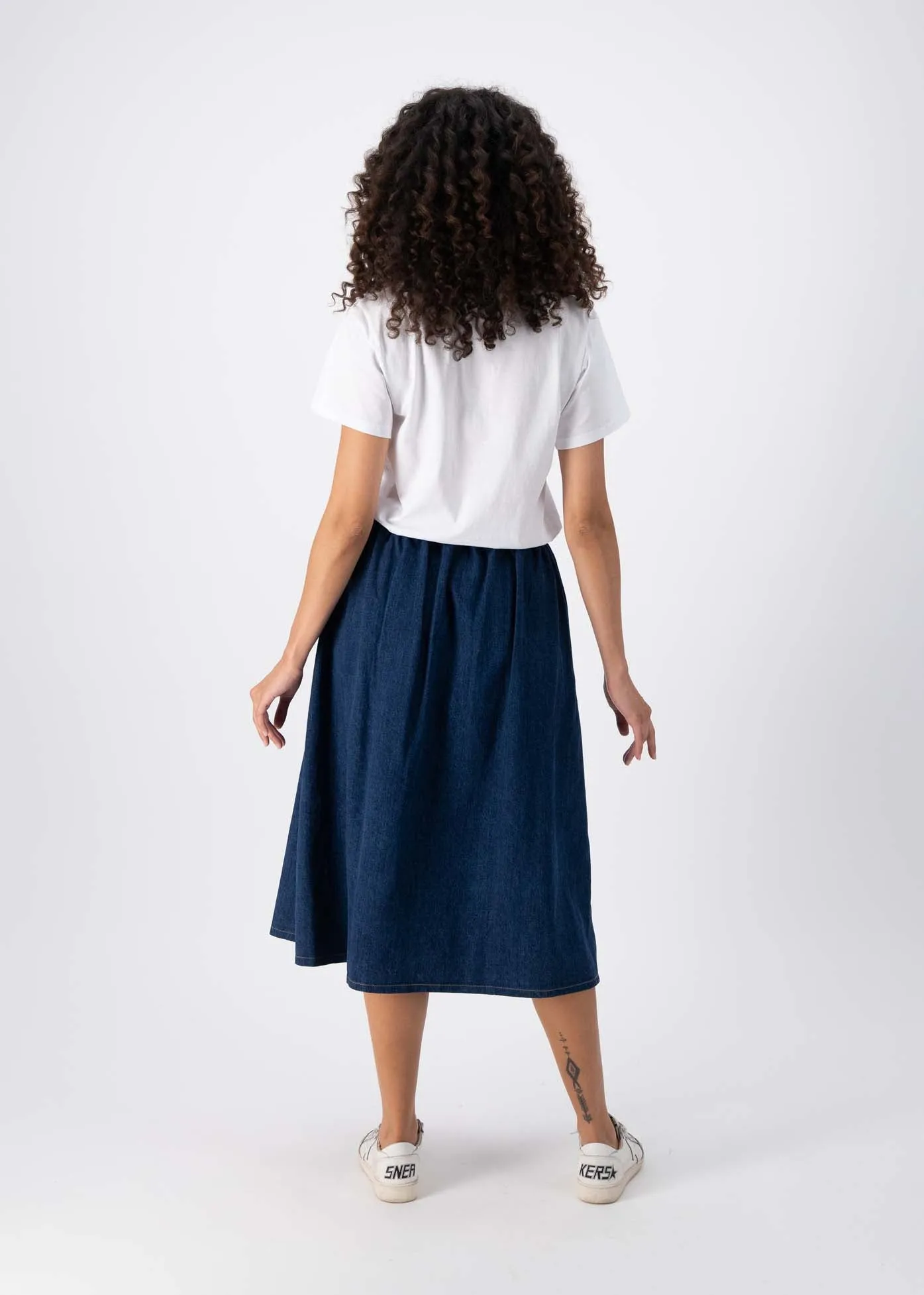 Monde Skirt Indigo Wash in Denim