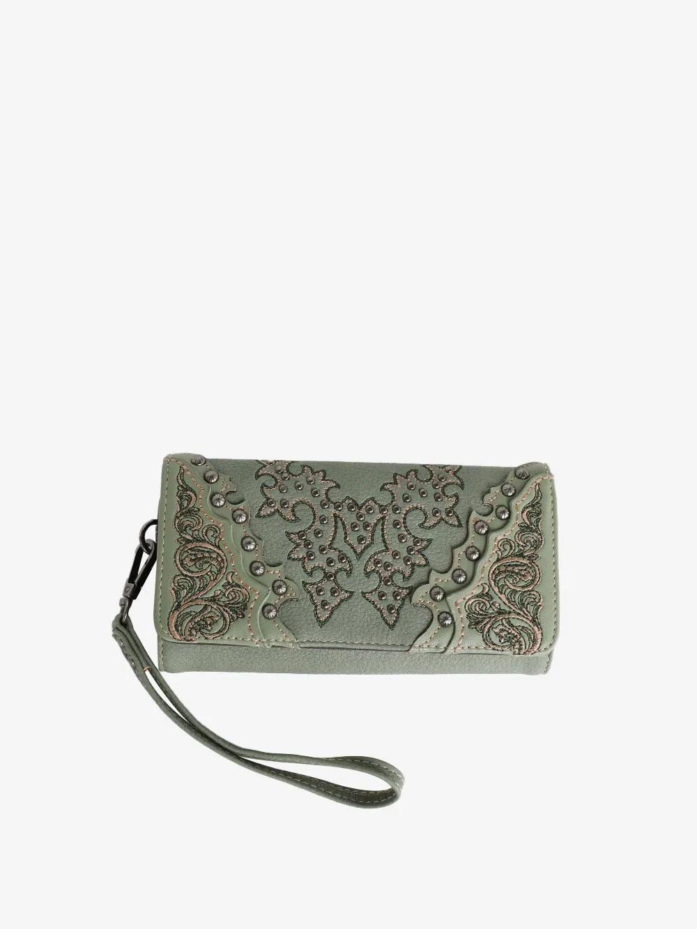 Montana West Boot Scroll Embroidered Collection Wallet