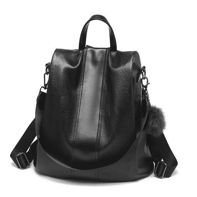 PREMIUM™ Premium Leather Three Way Anti-Thief Women's Backpack