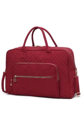 TEEK - MKF Jayla Solid Quilted Duffle Bag