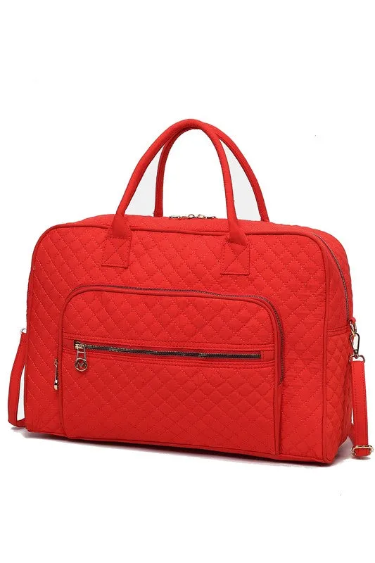 TEEK - MKF Jayla Solid Quilted Duffle Bag