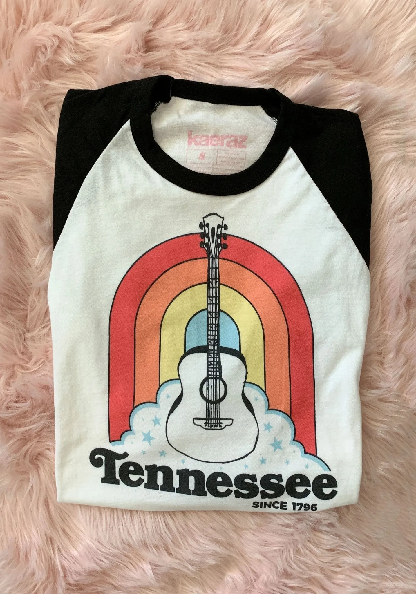 Tennessee Rainbow Raglan Tee