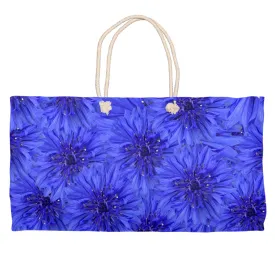 Weekend Tote (Cotton webbing or rope handles) Blue cornflower  2